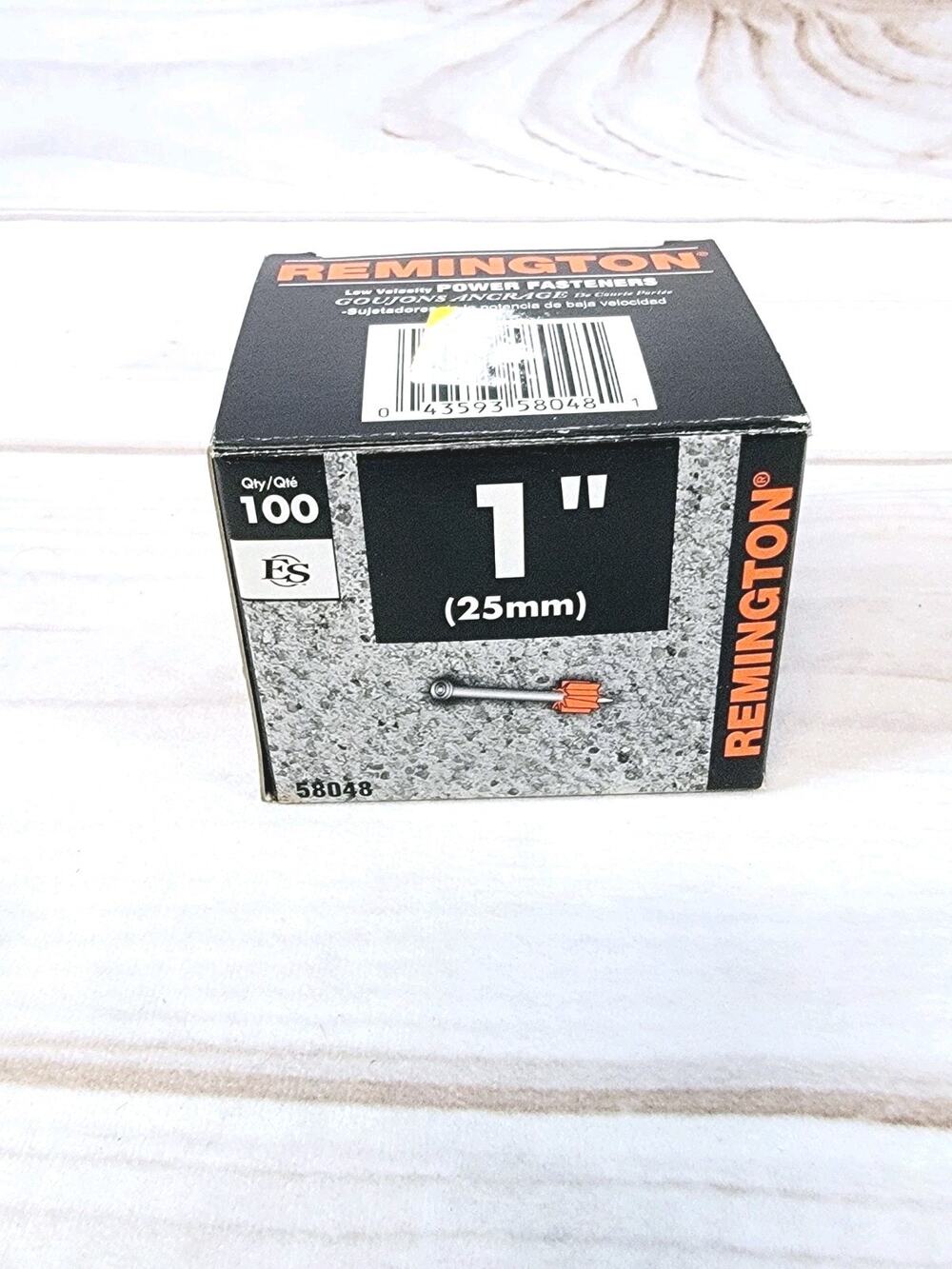 100-Pack Remington 1" Low Velocity Power Fasteners Nails 58048 New